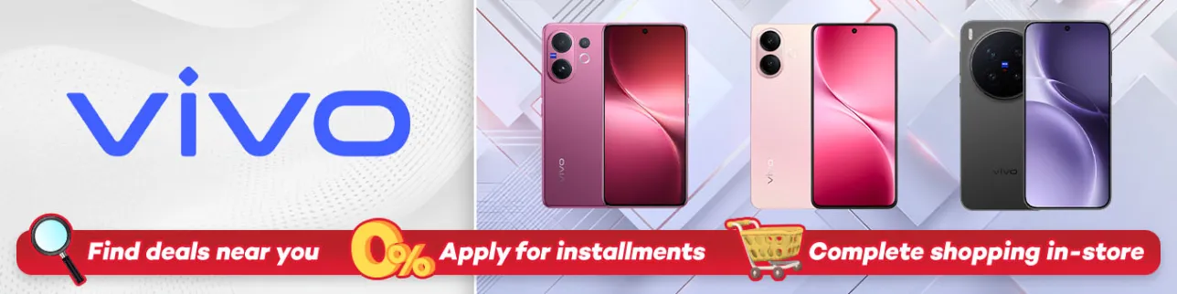 Banner showing Find Deals Near you, apply in app and pick up in store!