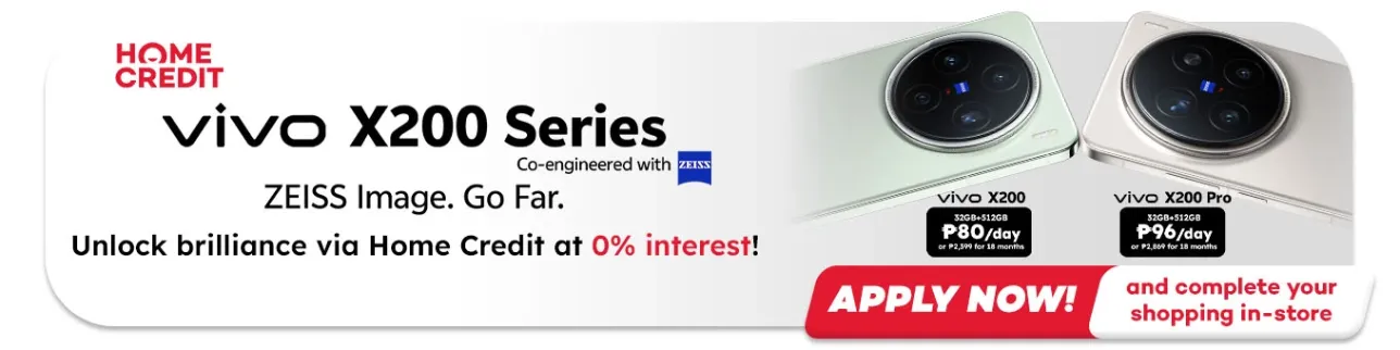 Banner showing Vivo X200 Series at shoppingmall.