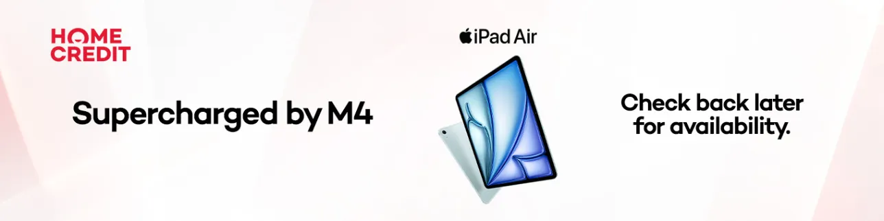 Banner showing iPad Air M4 Coming Soon
