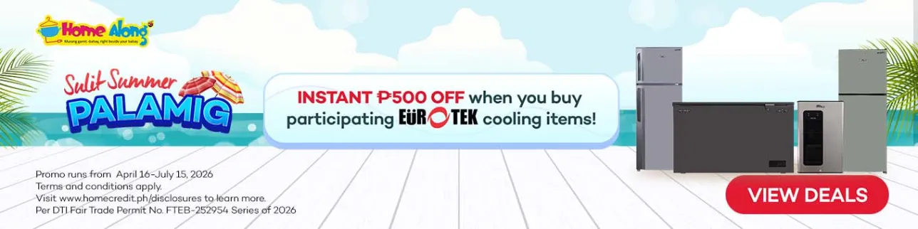 Banner showing Home Along and Eurotek's Summer Palamig Promo