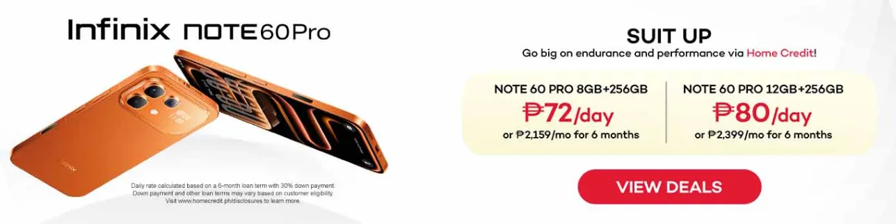 banner showing Infinix Note 60 Pro at Shoppingmall
