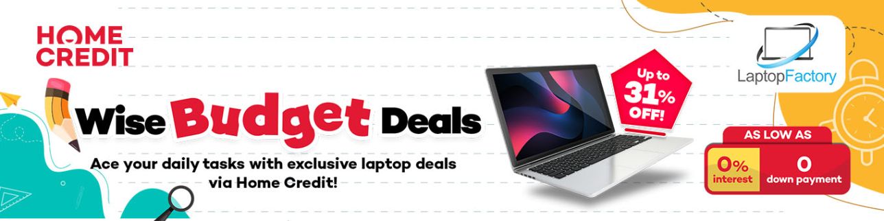 banner showing Laptop Factory Wise Budget Deals at Shoppingmall