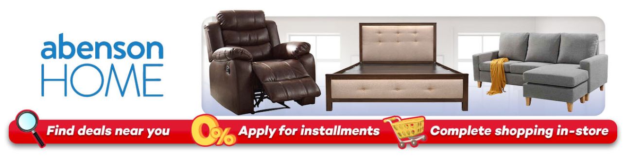Banner showing furniture from abenson Home available at shoppingmall.