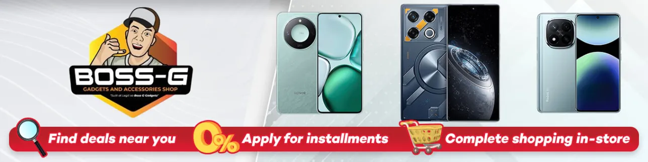 banner showing Boss Gadgets and Accessories available at shoppingmall.