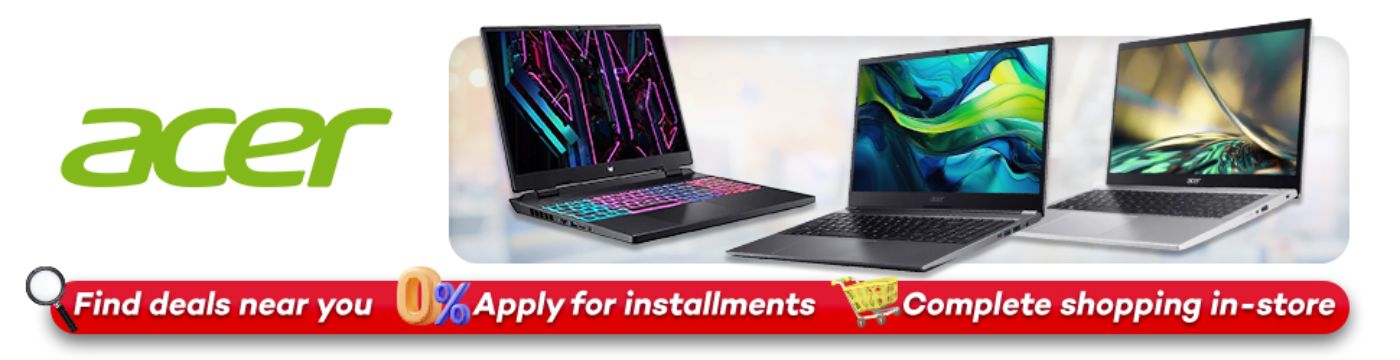 Acer Nitro 5 AN515-58-50YE Banner in Shoppingmall