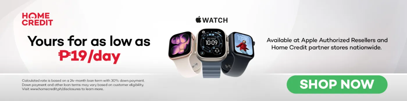banner showing apple watch