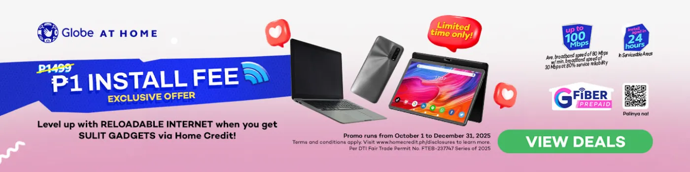 Get free unli internet with GFiber with Home Credit