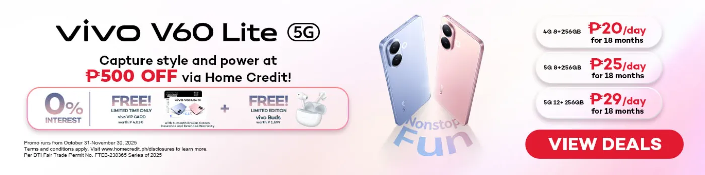 Banner showing Vivo V60 Lite Pre order at shoppingmall