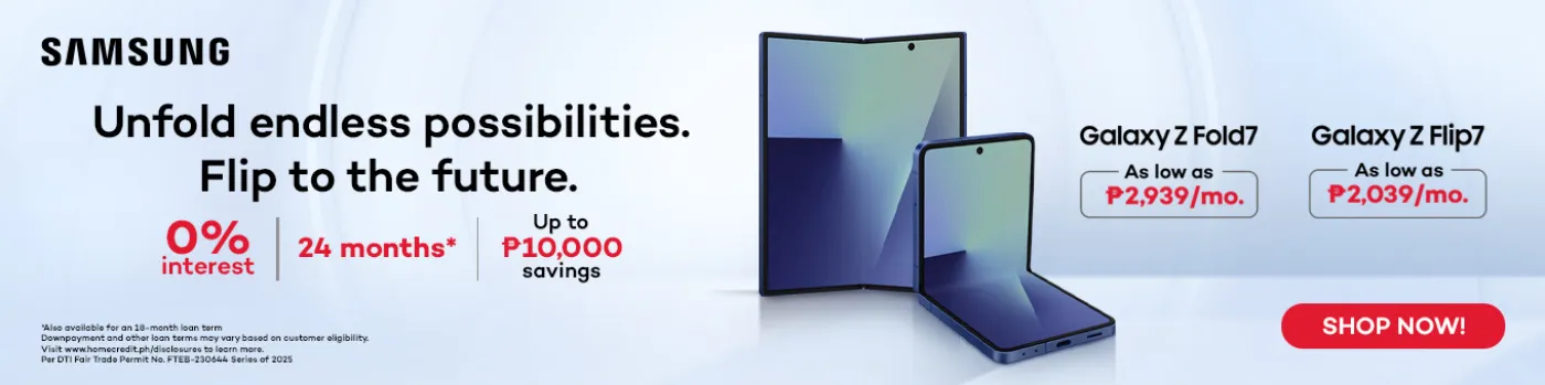 Banner showing Samsung Galaxy Z Fold 7 and Z Flip 7
