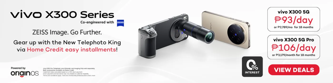 Banner showing Vivo X300 Series.