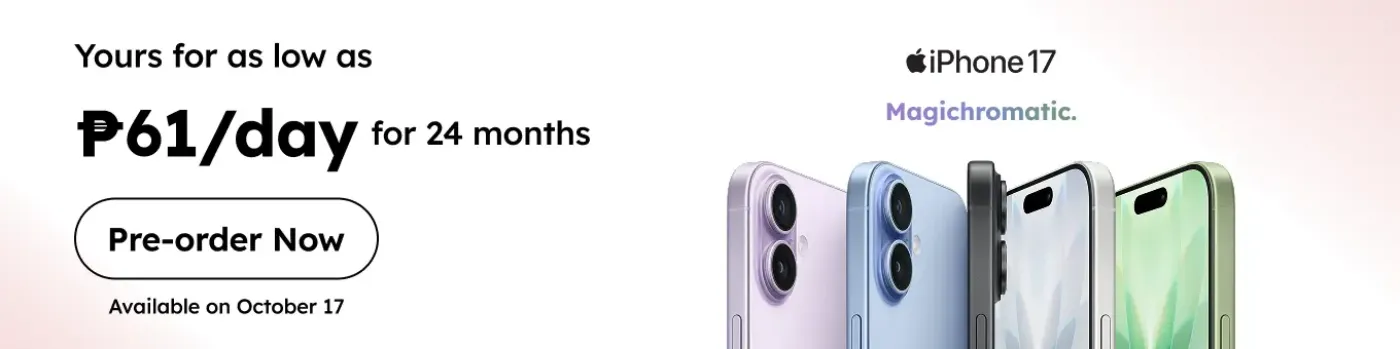 banner showing iphone 17 pre-order at shoppingmall