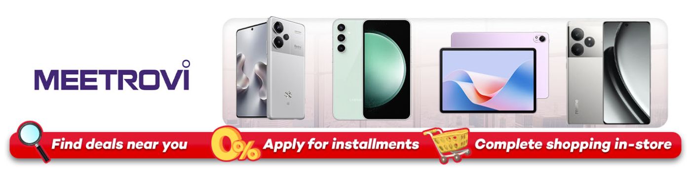 Banner showing meetrovi collections for shoppingmall.